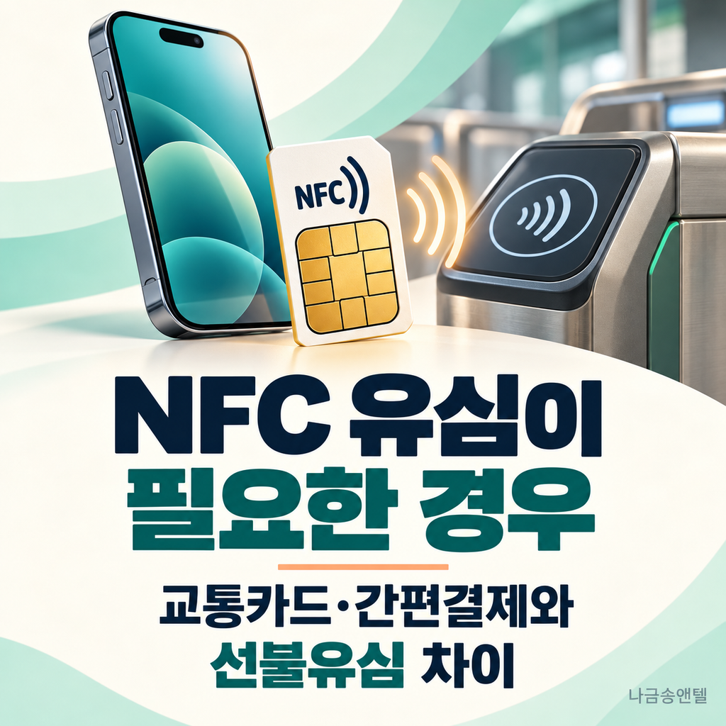 NFC 유심이 필요한 경우｜교통카드·간편결제와 선불유심 차이 대표이미지